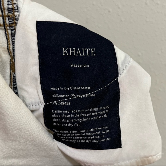 Khaite Kassandra Mid-rise Skinny Jeans In Washed Ivory - Size 26 - Picture 7 of 11
